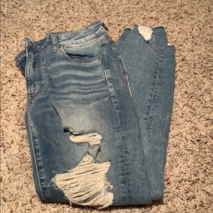 Light blue American Eagle High Rise Jegging